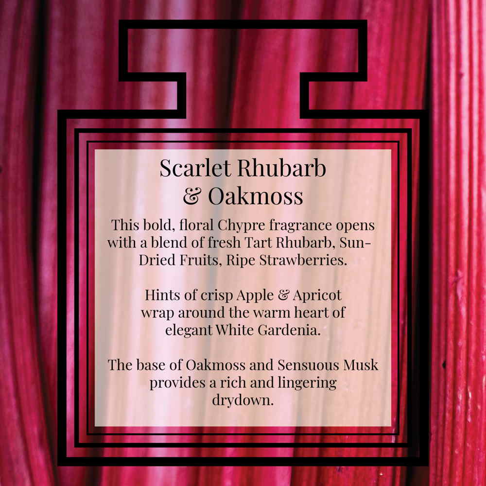 Scarlet Rhubarb & Oakmoss unisex eau de parfum - Perfume & Color