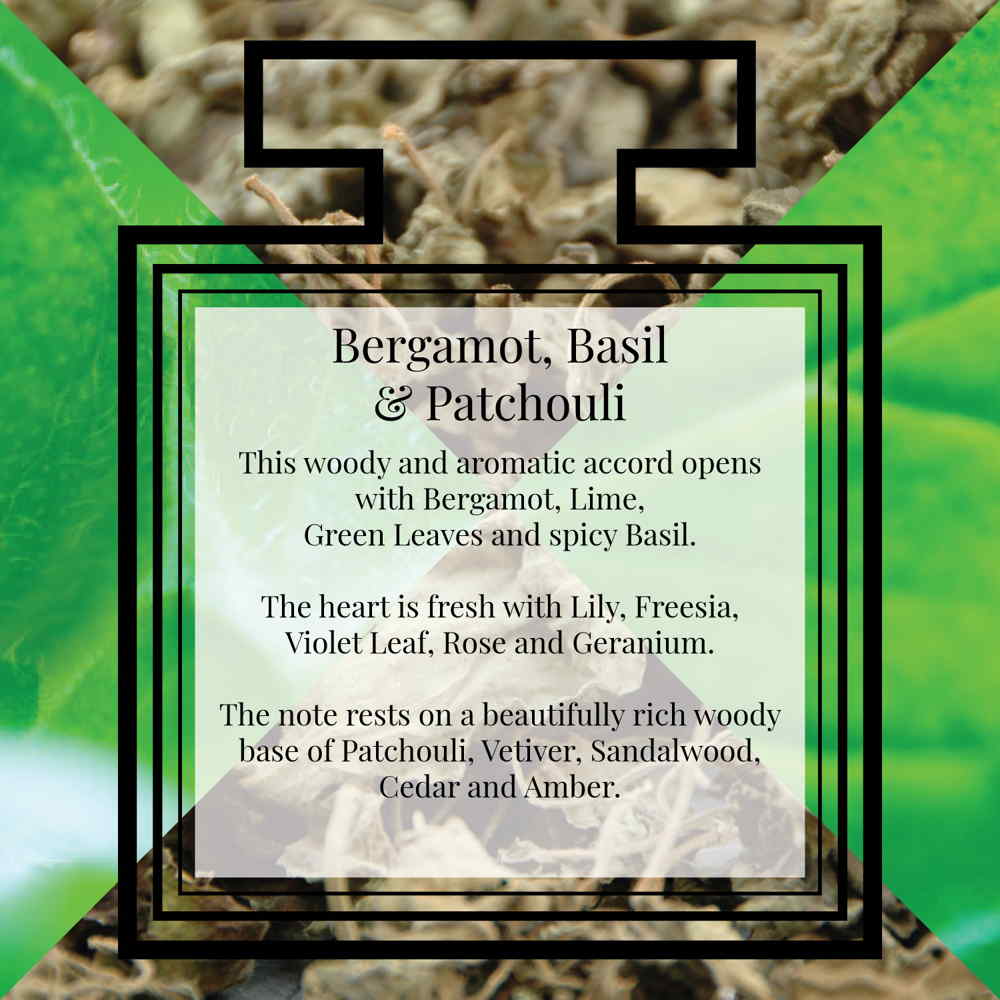 Bergamot, Basil & Patchouli for men eau de parfum - Perfume & Colour
