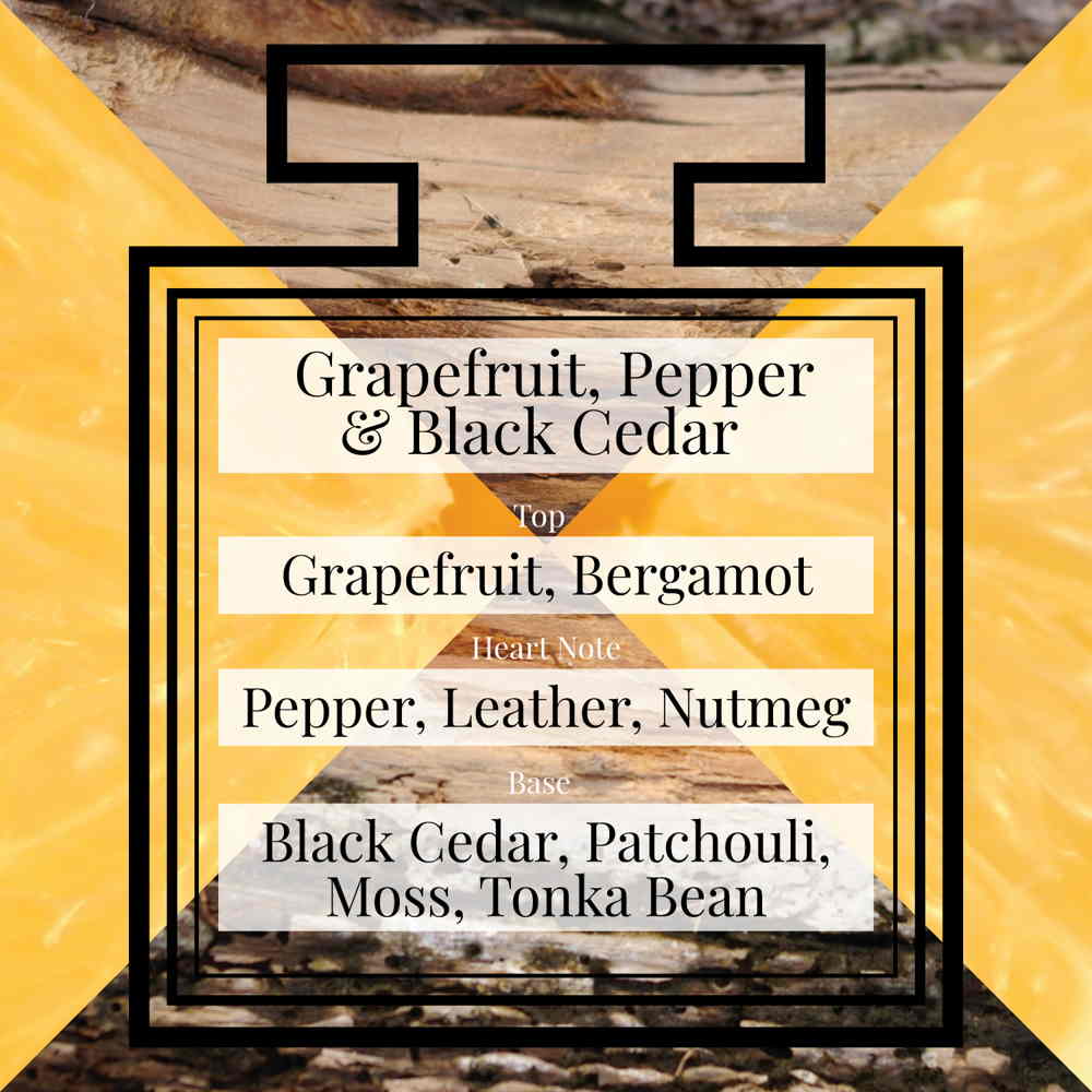 Grapefruit, Pepper & Black Cedar for men eau de parfum 30 ml - Perfume & Color